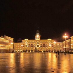 View of Trieste at night