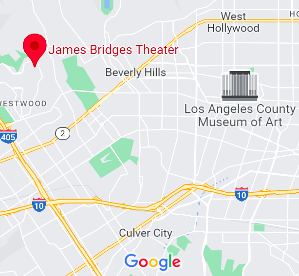 UCLA Map for James Bridges Theater